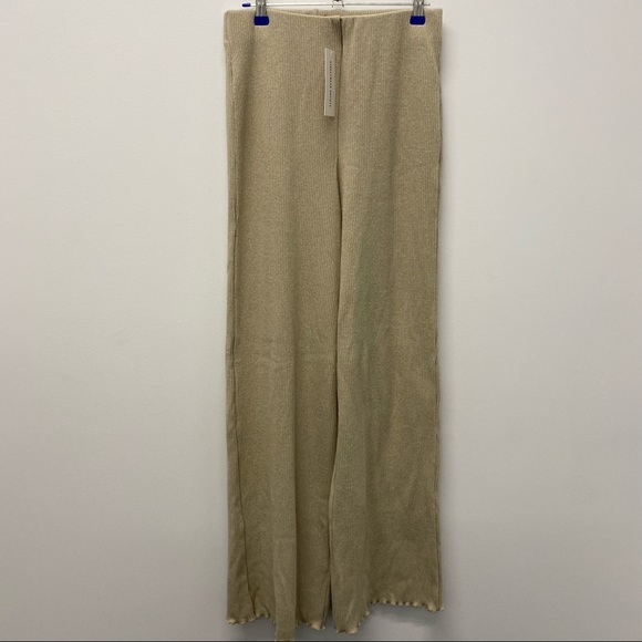 ✨NEW✨ 3-PIECE MATCHING SET, BEIGE, COZY, WIDE LEG PANT - Picture 9 of 14